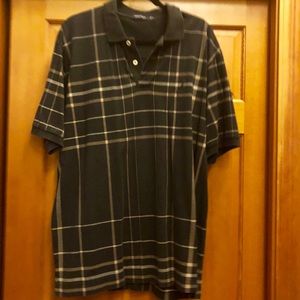 Nautica Men’s Polo XL plaid pattern GUC